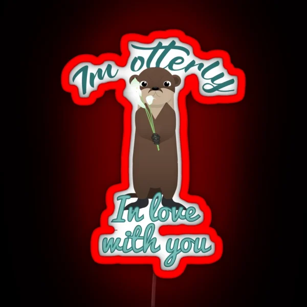 Otterly In Love RGB Neon Sign