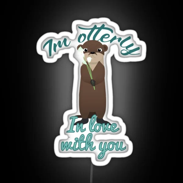 Otterly In Love RGB Neon Sign