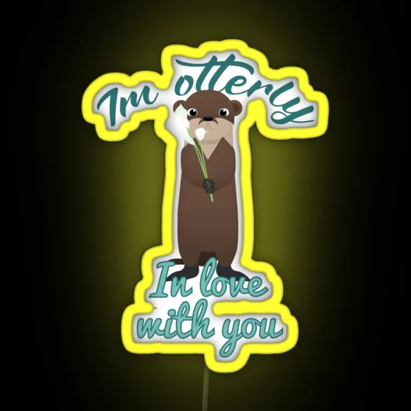 Otterly In Love RGB Neon Sign