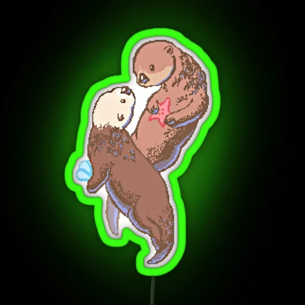 Otterly In Love RGB Neon Sign