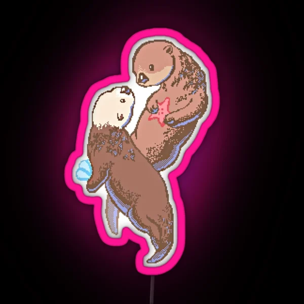 Otterly In Love RGB Neon Sign