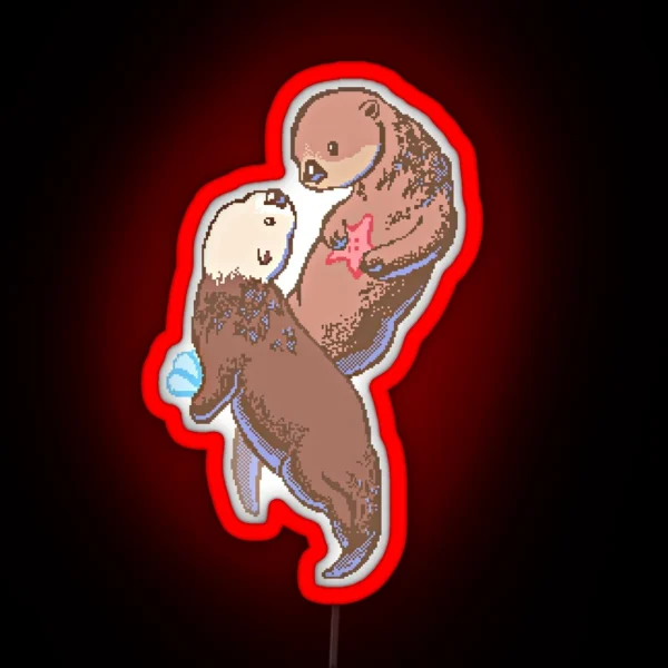 Otterly In Love RGB Neon Sign
