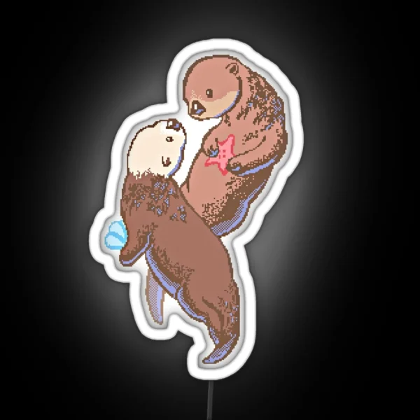 Otterly In Love RGB Neon Sign