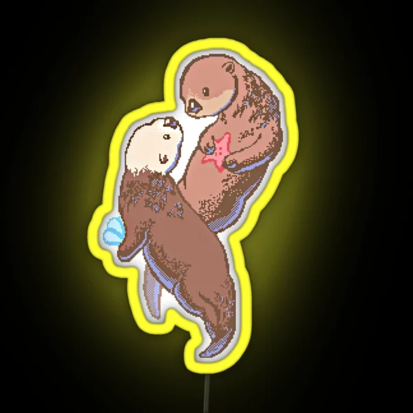 Otterly In Love RGB Neon Sign