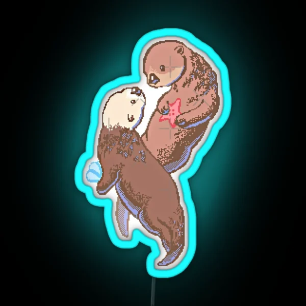 Otterly In Love RGB Neon Sign