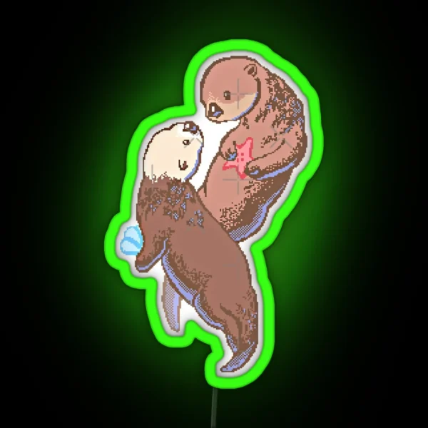 Otterly In Love RGB Neon Sign