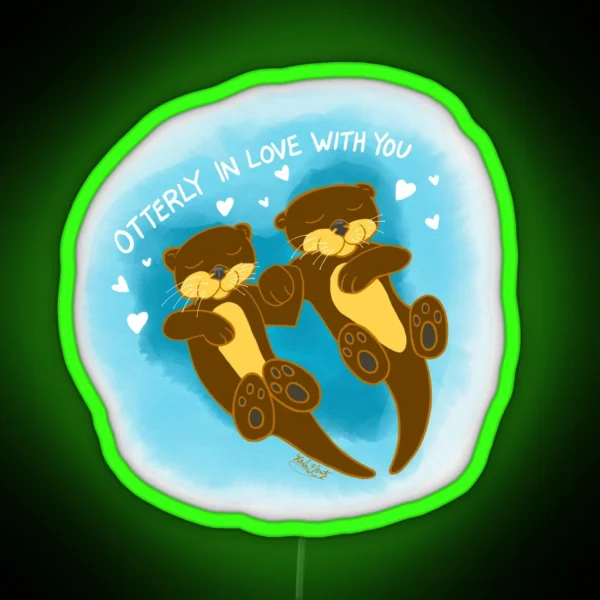 Otterly In Love With You RGB Neon Sign