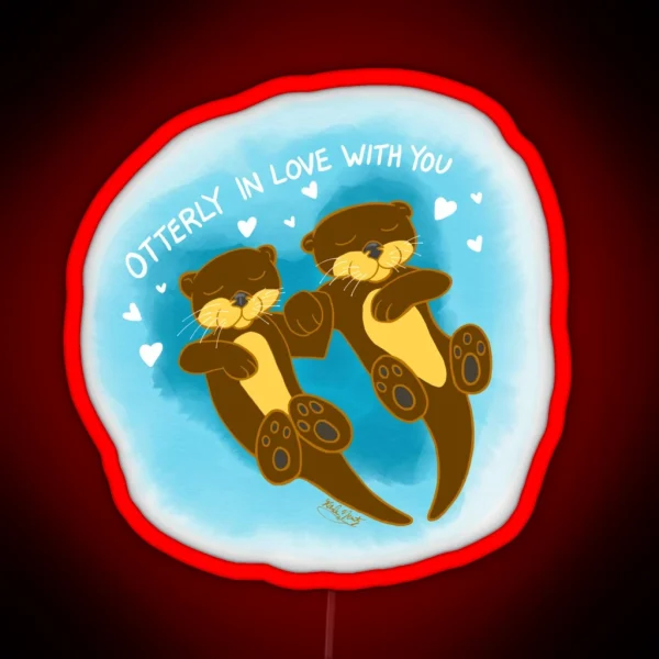 Otterly In Love With You RGB Neon Sign