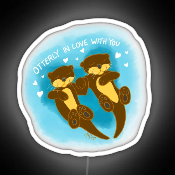 Otterly In Love With You RGB Neon Sign