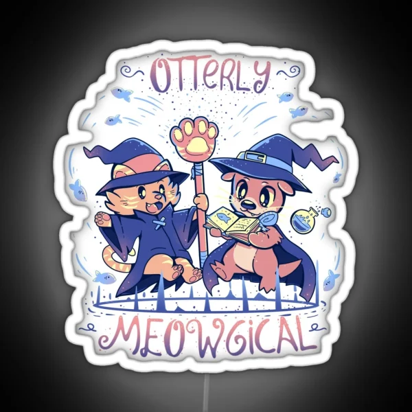 Otterly Meowgical RGB Neon Sign