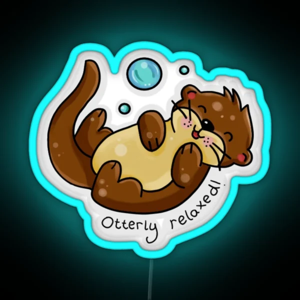Otterly Relaxed RGB Neon Sign