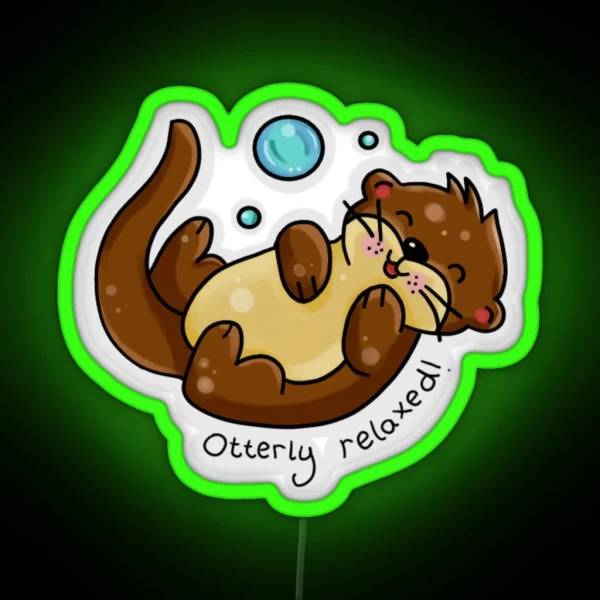 Otterly Relaxed RGB Neon Sign