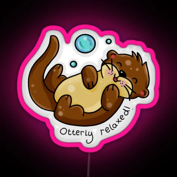 Otterly Relaxed RGB Neon Sign