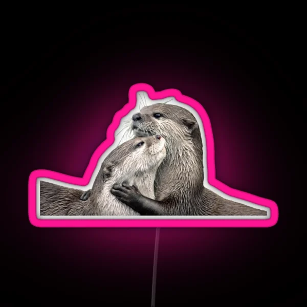 Otterly Romantic RGB Neon Sign