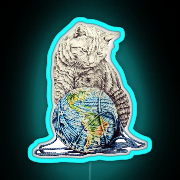 Our Feline Deity Shows Restraint RGB Neon Sign