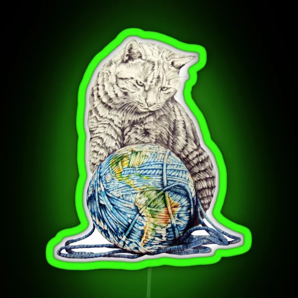 Our Feline Deity Shows Restraint RGB Neon Sign
