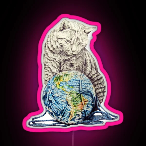 Our Feline Deity Shows Restraint RGB Neon Sign