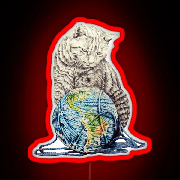 Our Feline Deity Shows Restraint RGB Neon Sign