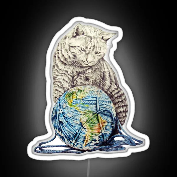 Our Feline Deity Shows Restraint RGB Neon Sign