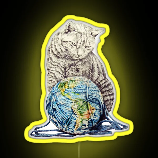 Our Feline Deity Shows Restraint RGB Neon Sign