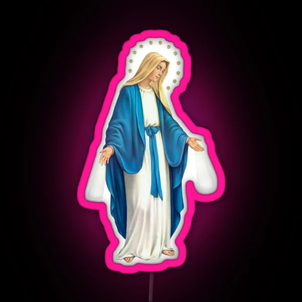 Our Lady Mary RGB Neon Sign