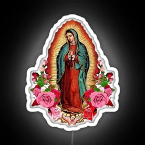 Our Lady Of Guadalupe Mexican Virgin Mary Mexico RGB Neon Sign