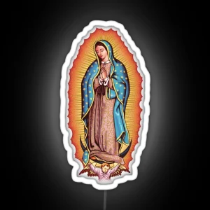 Our Lady Of Guadalupe Virgin Mary RGB Neon Sign