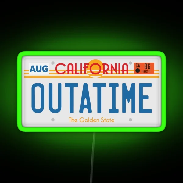 OUTATIME RGB Neon Sign