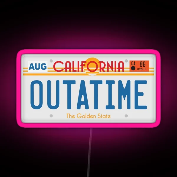 OUTATIME RGB Neon Sign