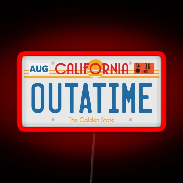 OUTATIME RGB Neon Sign