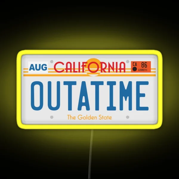 OUTATIME RGB Neon Sign