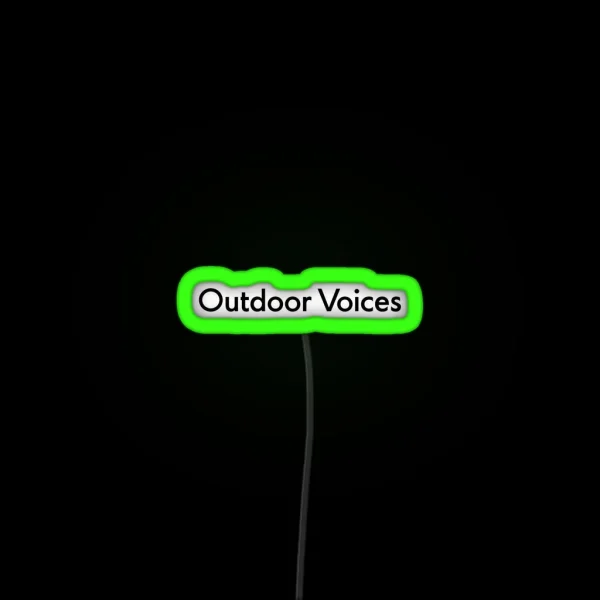 Outdoor Voices RGB Neon Sign
