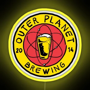 Outer Planet Brewing RGB Neon Sign