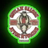 Vintage Western Bar Decor with LED RGB Lighting Sign.