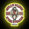 Vibrant RGB LED lighting for a rebellious Outlaw Saloon ambiance