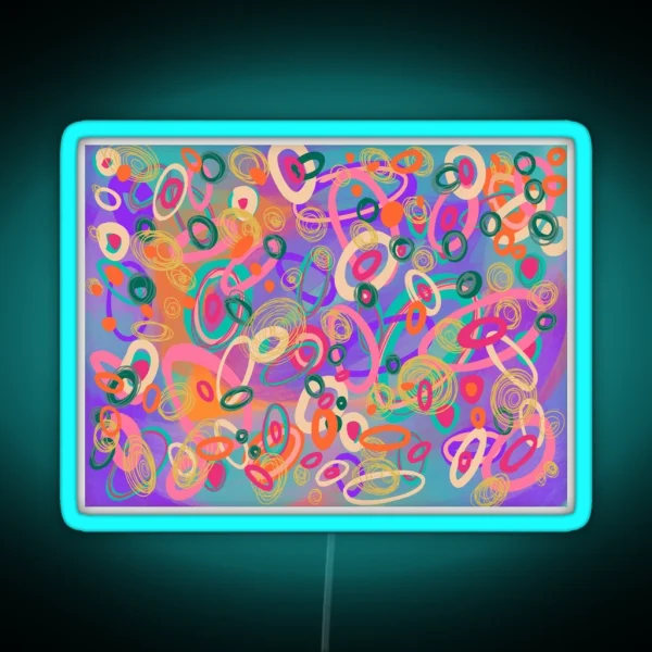 Oval Chaos RGB Neon Sign