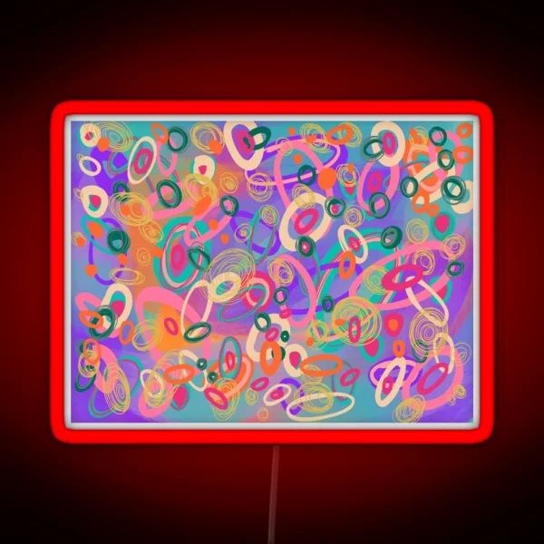 Oval Chaos RGB Neon Sign