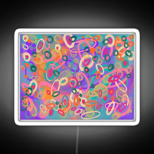 Oval Chaos RGB Neon Sign