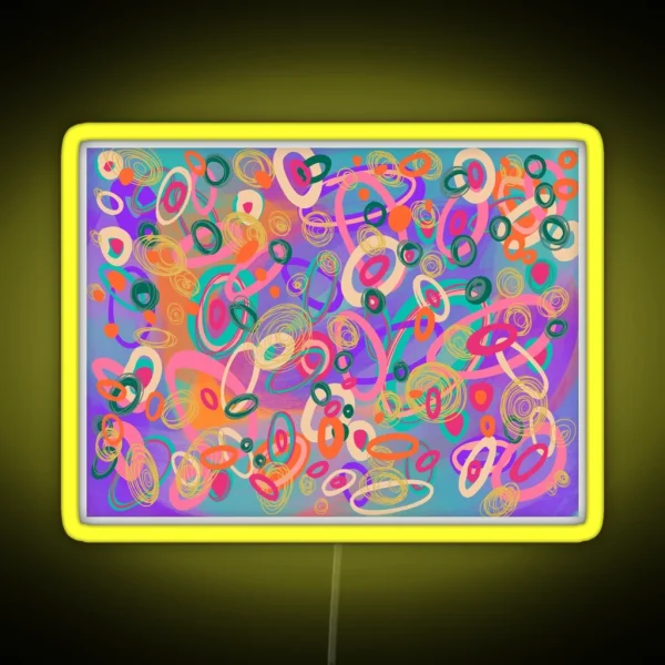 Oval Chaos RGB Neon Sign