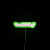 Minimalist interior lighting accent featuring vibrant RGB neon decorative art