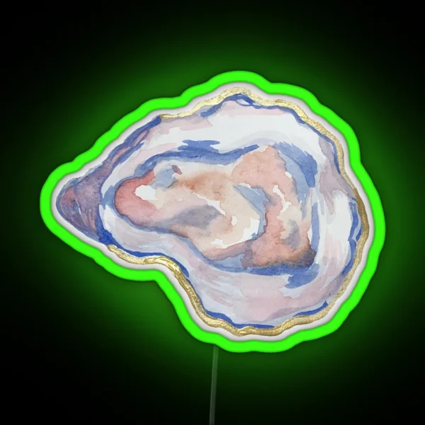 Oyster Watercolor Painting RGB Neon Sign