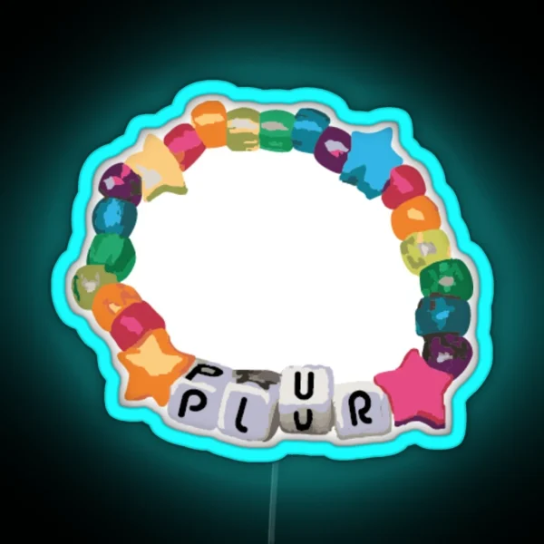 P L U R Rave Kandi RGB Neon Sign