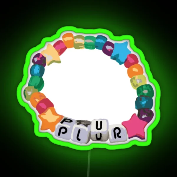 P L U R Rave Kandi RGB Neon Sign