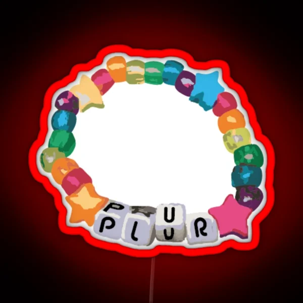 P L U R Rave Kandi RGB Neon Sign