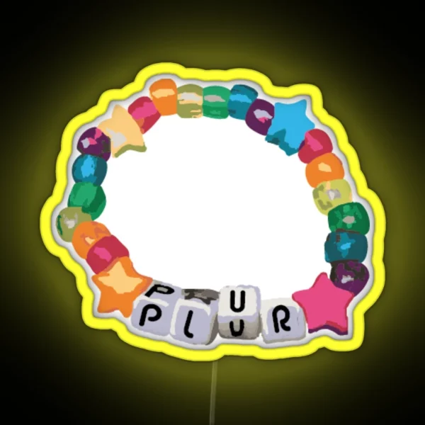 P L U R Rave Kandi RGB Neon Sign