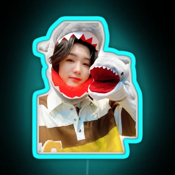 P1harmony Soul Shark RGB Neon Sign