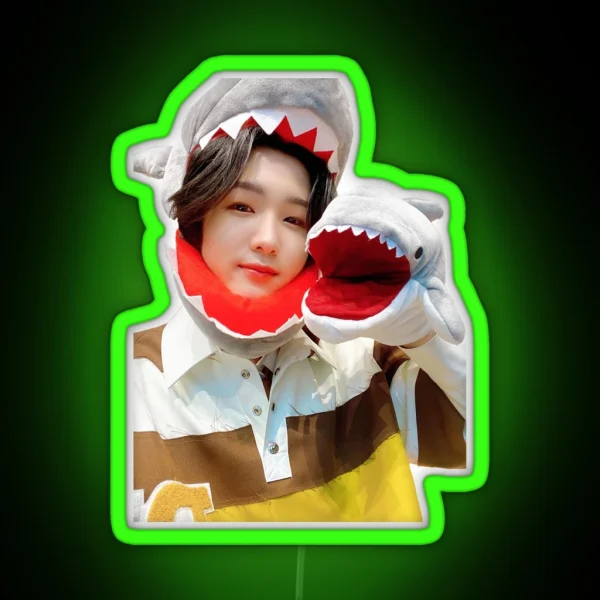 P1harmony Soul Shark RGB Neon Sign