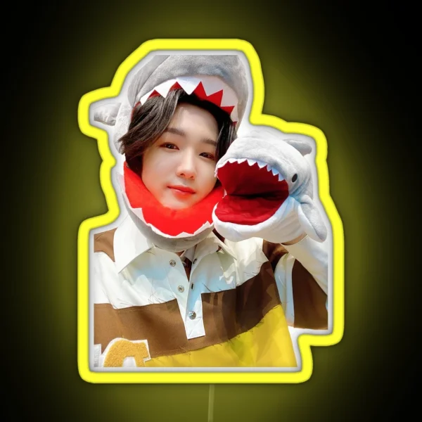P1harmony Soul Shark RGB Neon Sign