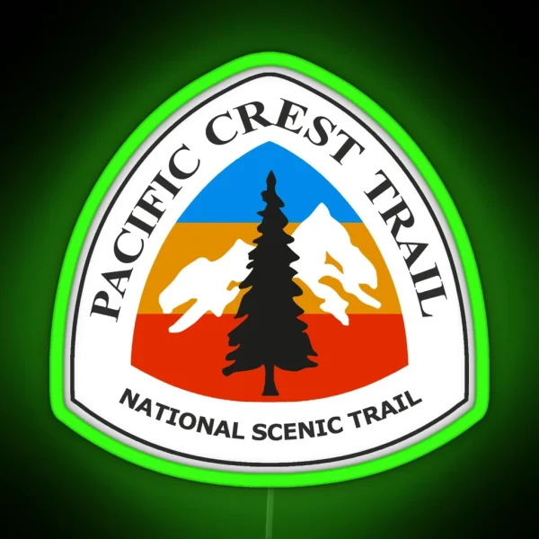 Pacific Crest National Scenic Trail Marker RGB Neon Sign