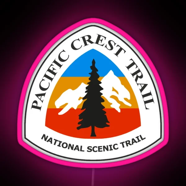 Pacific Crest National Scenic Trail Marker RGB Neon Sign